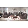 Picture of Wembley Chocolate Italian Leather Reclining Loveseat
