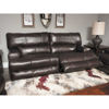 Picture of Wembley Chocolate Italian Leather Reclining Sofa