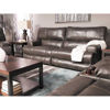 Picture of Wembley Steel Italian Leather Reclining Sofa