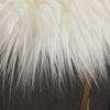 Picture of White Faux Fur Ottoman