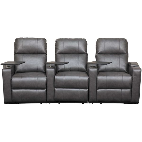 Picture of Gray 3 Piece Theater Sectional