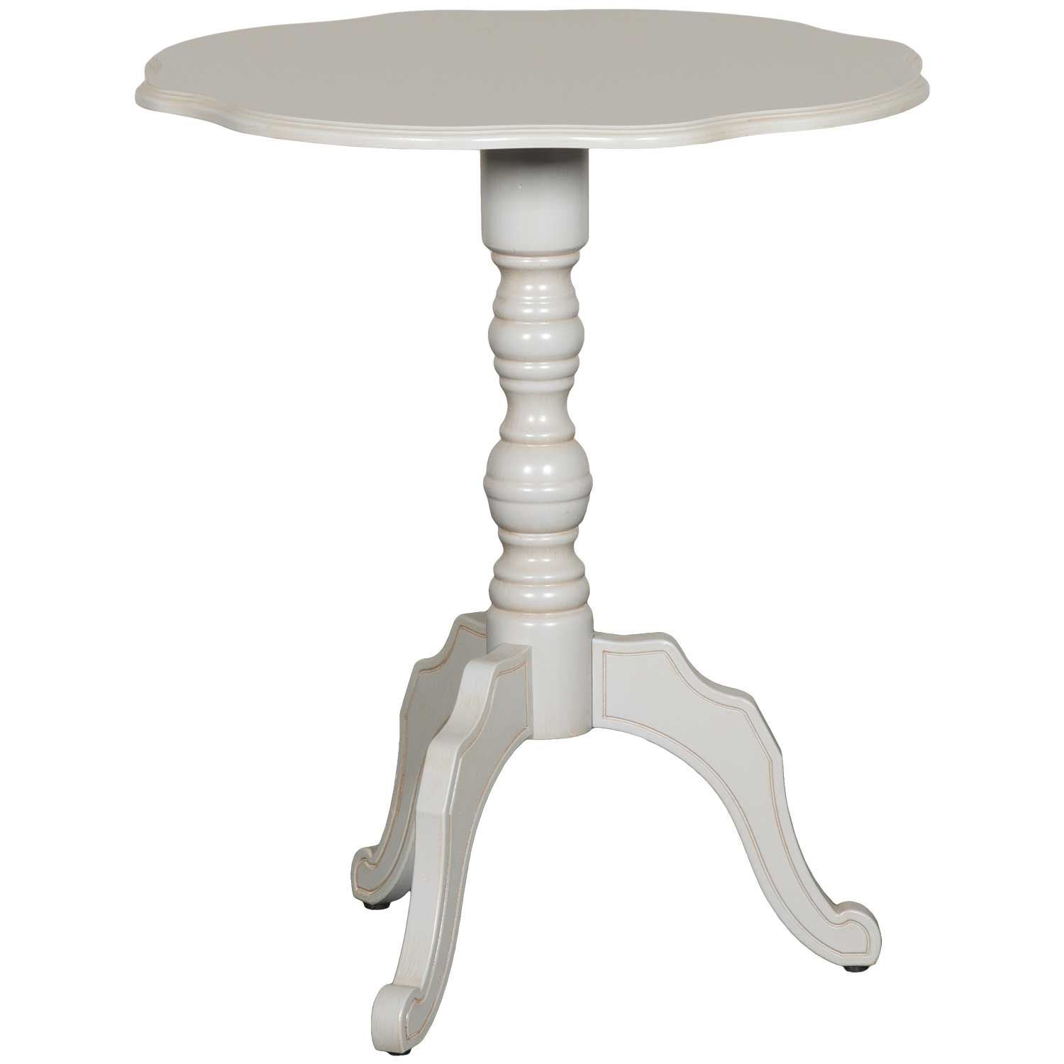 Grey Scalloped Table FZR3510 | | AFW.com