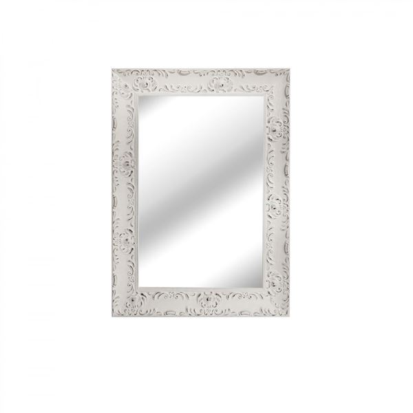 Picture of White Distressed Wall Mirror