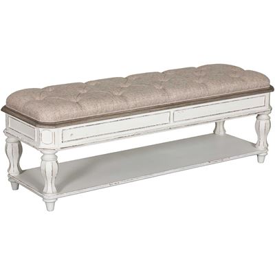 Picture of Magnolia Manor Upholstered Bed Bench