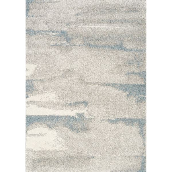 Picture of Sable Soft Blue Ivory Grey Rug