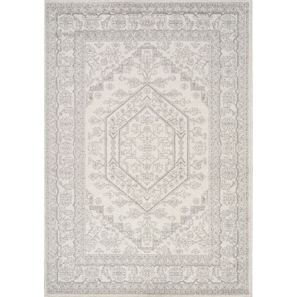 Picture of Focus Soft Grey Traditional 8x10 Rug