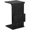 Picture of Black Manor House Chairside Table with Magazine Rack