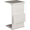 Picture of White Manor House Chairside Table with Magazine Rack