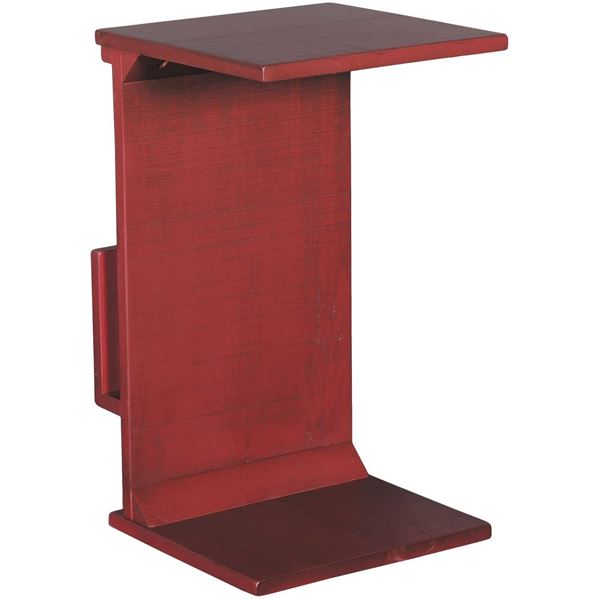 Picture of Red Manor House Chairside Table with Magazine Rack
