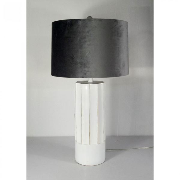 Picture of White Column Table Lamp