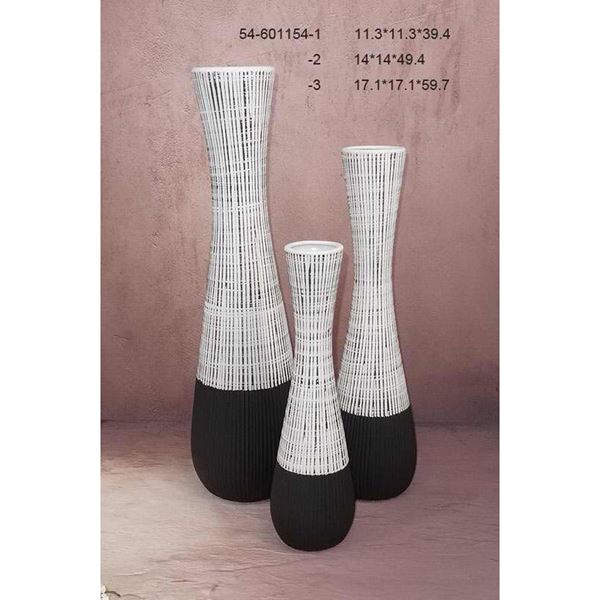 Picture of Dark Base White Top Vase