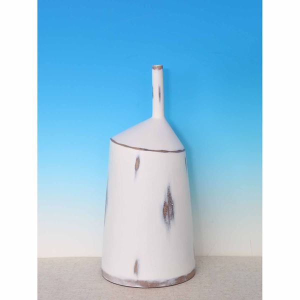 Picture of Short Organic Shape White Vase