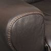 Picture of Chocolate Italian Leather Swivel Glider Recliner