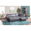 Picture of Gray Bonded Leather Ottoman