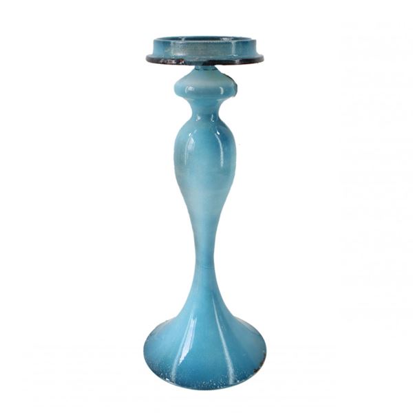 Picture of Blue Metal Candlestick