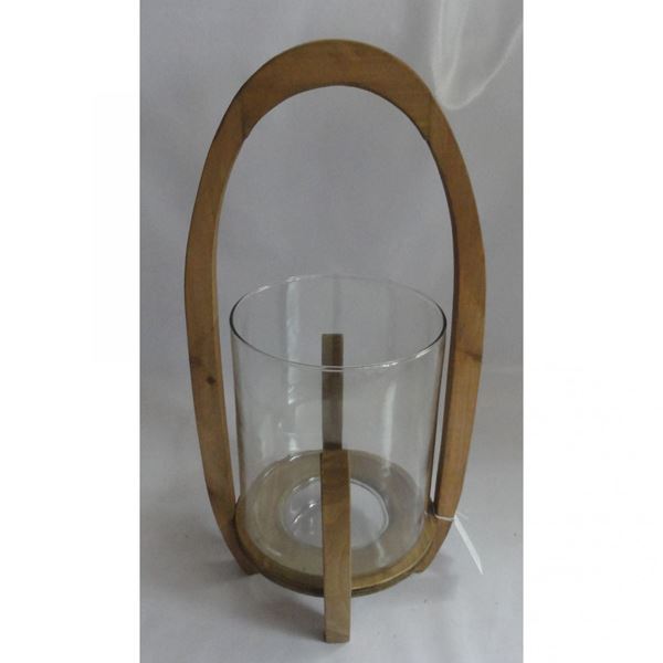 Picture of Glass Wood Candle Holder