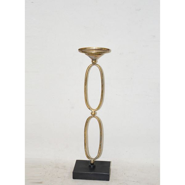 Picture of Gold Two Ring Candle Holder