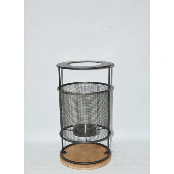 Picture of Wood Metal Candle Holder