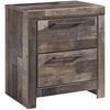 Picture of Derekson Multi Grey Two Drawer Nightstand
