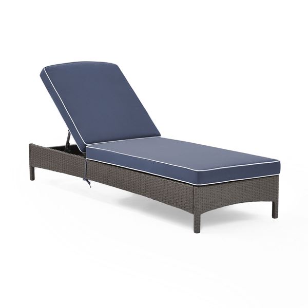 PALM HARBOR OUTDOOR WICKER CHAISE LOUNGE | CO7122WG-NV | AFW.com