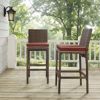 Picture of BRADENTON OUTDOOR WICKER BAR HEIGHT STOOLS W/SANGRIA CUSHION