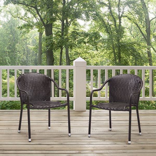 Picture of PALM HARBOR OUTDOOR WICKER STACKABLE CHAIRS - SET