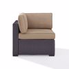 Picture of BISCAYNE CORNER CHAIR W/MOCHA CUSHIONS