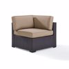 Picture of BISCAYNE CORNER CHAIR W/MOCHA CUSHIONS