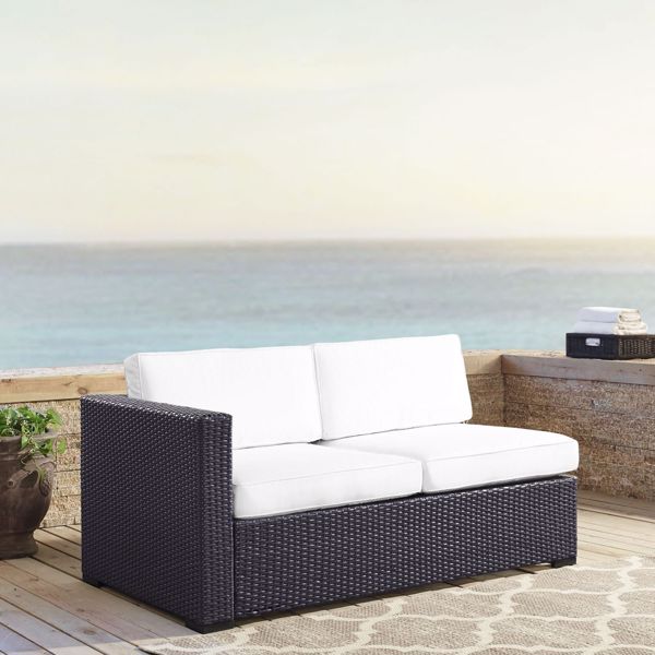 Picture of BISCAYNE LOVESEAT W/WHITE CUSHIONS