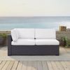 Picture of BISCAYNE LOVESEAT W/WHITE CUSHIONS