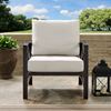 Picture of KAPLAN ARM CHAIR IN OILED BRONZE WITH OATMEAL UNIV