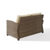 Picture of BRADENTON OUTDOOR WICKER LOVESEAT WITH SAND CUSHIO