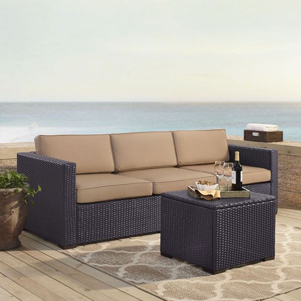Picture of BISCAYNES SOFA W/TBL MOCHA
