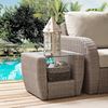 Picture of ST AUGUSTINE OUTDOOR WICKER SIDE TABLE IN WEATHERE