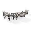 Picture of KAPLAN 5 PC OUTDOOR SEATING SET WITH OATMEAL CUSHI