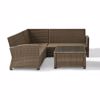 Picture of BRADENTON 4-PIECE OUTDOOR WICKER SEATING SET W/SAND CUSHIONS