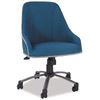 Picture of Blue Linen Swivel Chair