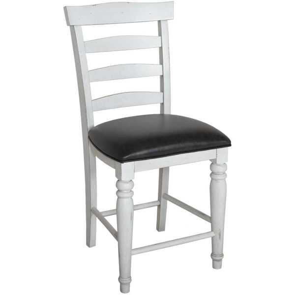 Picture of Bourbon County 24" Ladderback Stool with Cushion Seat