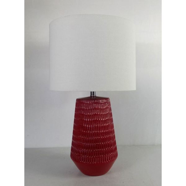 Picture of Red Contemporary Lamp