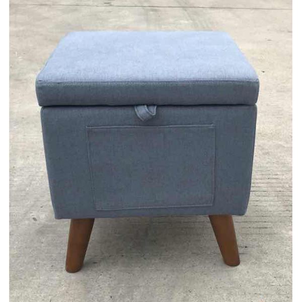 Picture of Blue Storage Ottoman