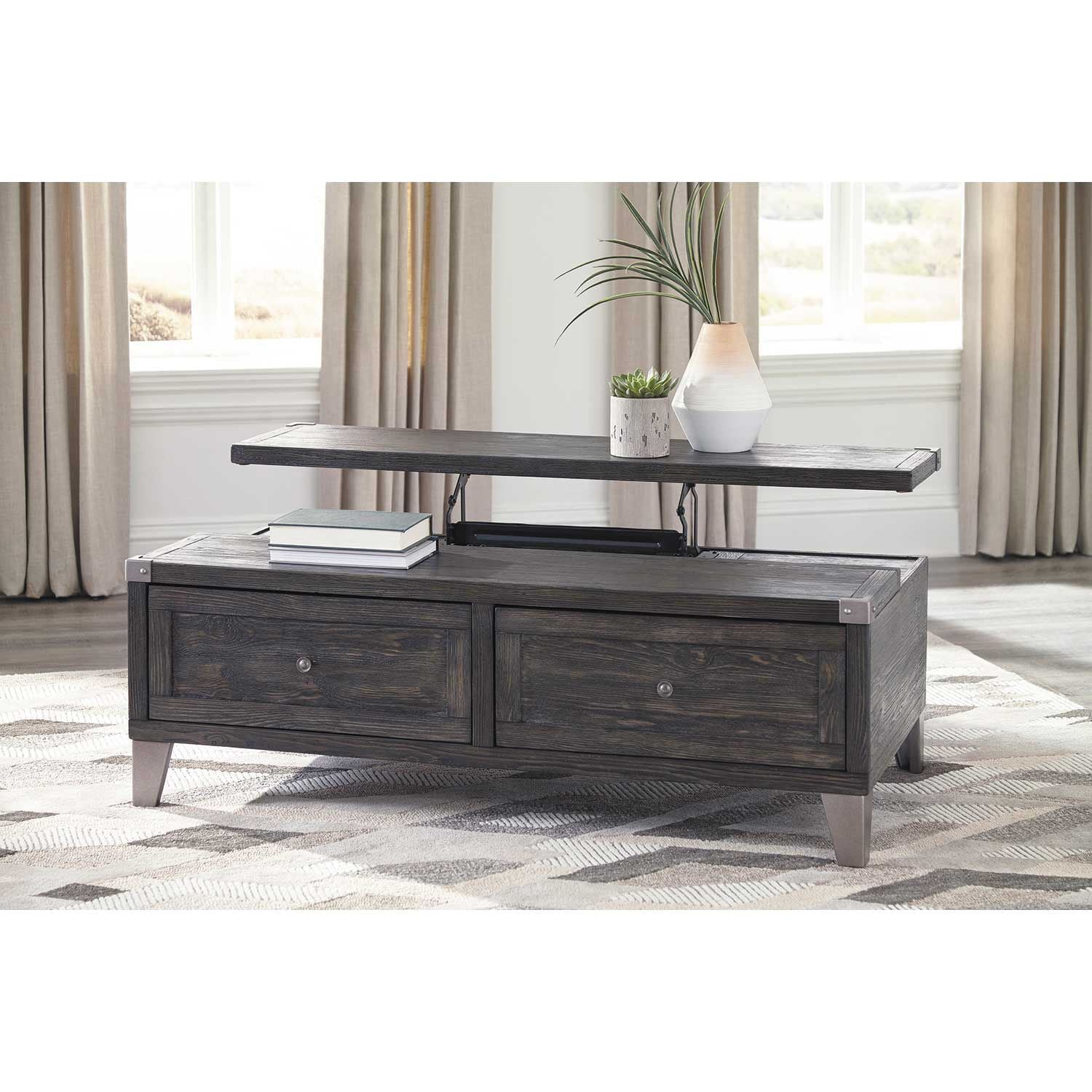 Todoe Lift Top Rectangular Cocktail Table | T901-9 | AFW.com