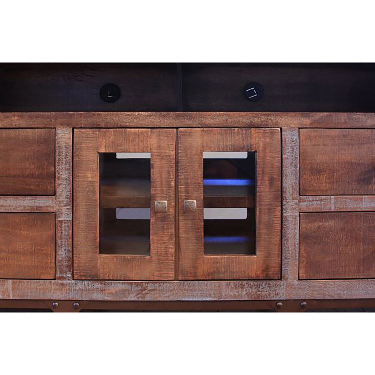 Urban Gold 62" TV Stand | IFD560STAND-62 | Artisan Home by IFD | AFW.com