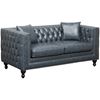 Picture of Kingsley Tufted Navy Loveseat