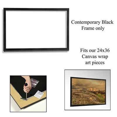 Picture of Contemporary Black Frame 24X36
