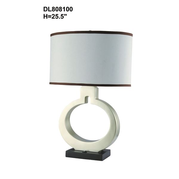 Picture of Black White Open Circle Lamp