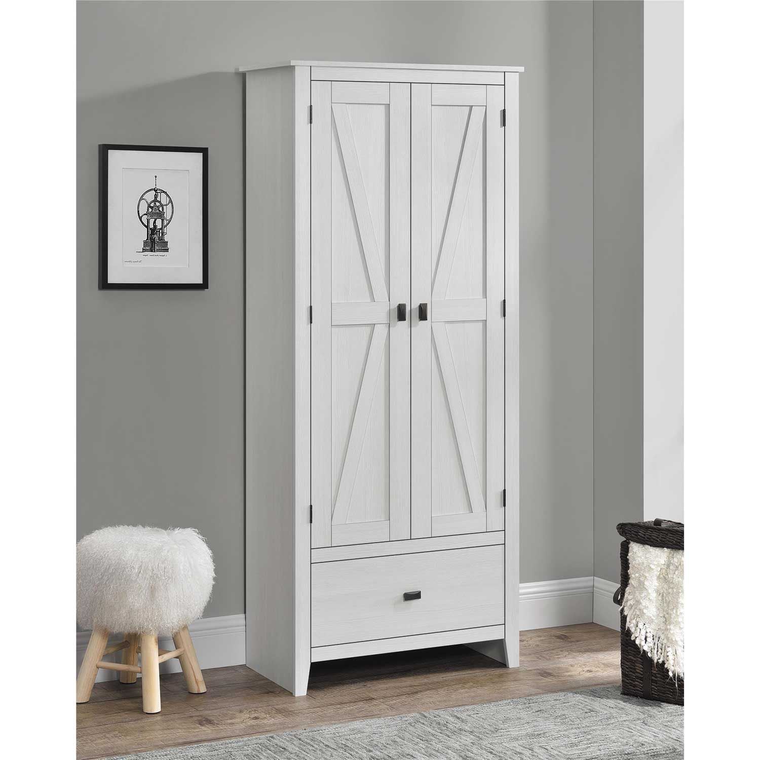 Farmington 30 Inch White Storage Cabinet 7533296com 