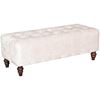 Picture of Audra Cream Tufted Ottoman Bench