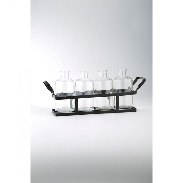 Picture of Glass Metal 4 Bottle Holder