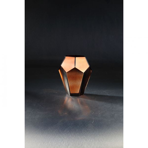 Picture of Chocolate Glass Angle Vase