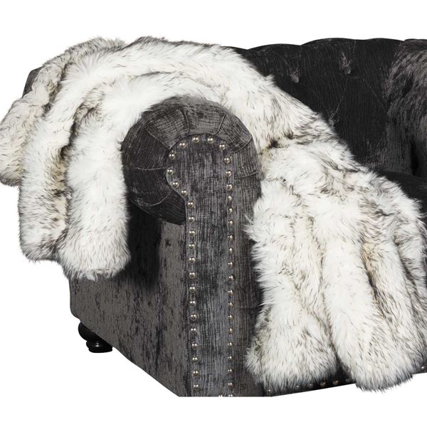 Picture of 40x60 Black Bear Faux Fur Throw